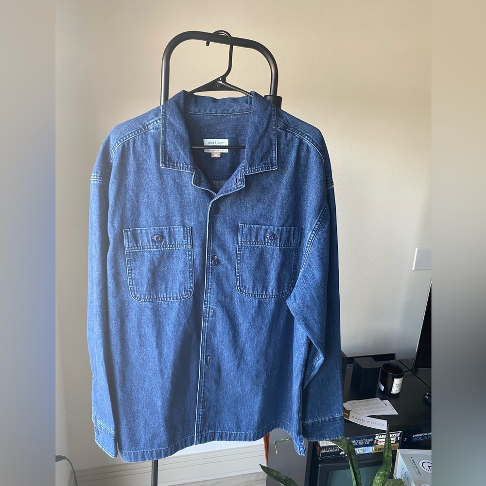 American Eagle Denim Shirt Jacket